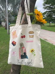 Just a Girl Tote Bag