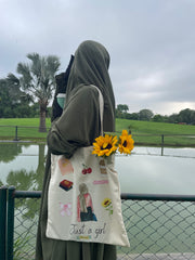 Just a Girl Tote Bag